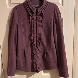 Classiques Entier Plum Ruffled Blazer